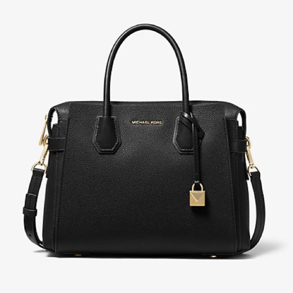 Michael Kors Mercer Belted Leather Satchel NWOT